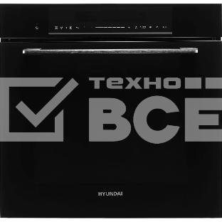 Духовой шкаф электрический Hyundai HMEO 6780 BG черное стекло/серебристый
