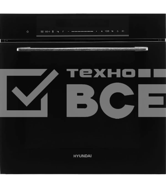 Духовой шкаф электрический Hyundai HMEO 6780 BG черное стекло/серебристый