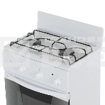 Плита комбинированная Flama CK 2201 W белый, конфорок 2 шт газовых, духовка 30 л, 50 см x 85 см x 38 см, фото3