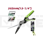 Ножницы газонные Deli DL580351 340мм, тефлоновое покрытие, сталь SK5, возвратная пружина, противоскользящие рукоятки, фото2
