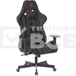 Кресло игровое A4Tech Bloody GC-600, черный, эко.кожа, крестовина металл
