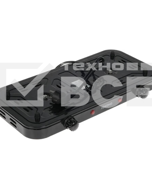 Плита настольная электрическая Energy EN-903B 2 конф., чугун, черная (158957)