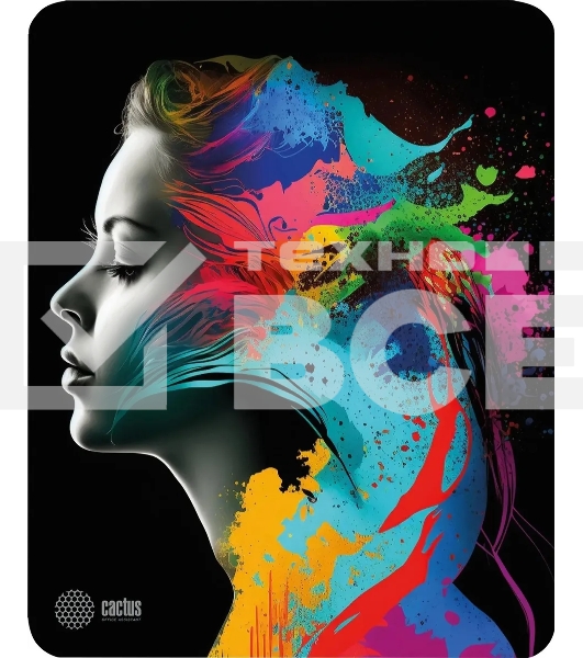 Коврик для мыши Cactus Color paint 300x250x3мм (CS-MPC-D08M)