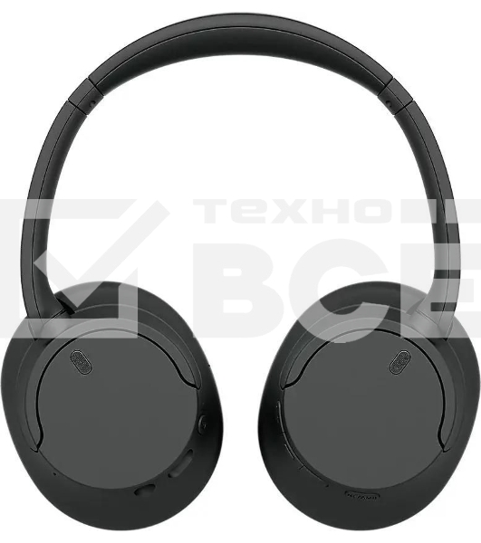 Беспроводные/проводные наушники SONY WH-CH720N черный, полноразмерные, Bluetooth + проводной, активное шумоподавление, до 50 ч