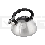 Чайник для плиты из нерж. стали MALLONY MAL-066, 3 литра, цельнометаллический, матовый, со свистком (910086), фото3