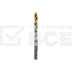 Сверло спиральное по металлу Denzel 6 x 93мм, Р6М5, Golden Tip, фото9