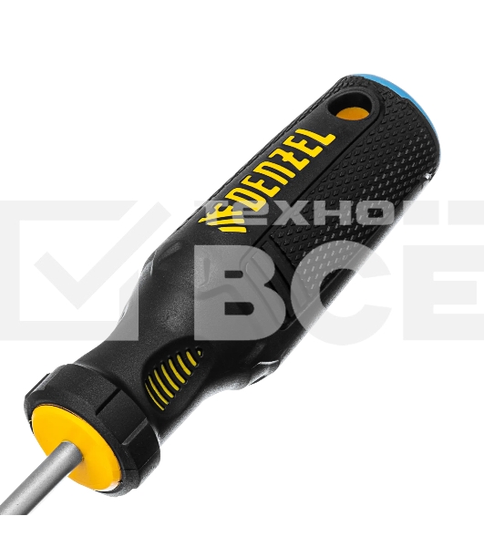 Отвертка Denzel SL5x100 мм, S2, 3к рукоятка