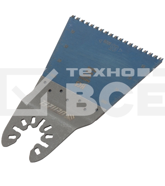 Насадка для МФИ Denzel режущая прямая, HCS, по дереву, ламинату, 65 х 1,8 мм, крупный зуб