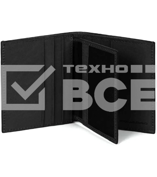 Картхолдер Piquadro Black Square PP1518B3R/N, натуральная кожа, черный
