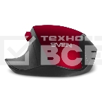 Мышь беспроводная SVEN RX-525SW красная (бесшумн. кл., 5+1кл. 600-1400DPI, Soft-touch, блист.), фото6