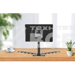 Настольная подставка для одного монитора 14'-32', VESA 75x75, 100x100, макс. нагрузка 10 кг, наклон -30°/+30°, поворот -90°/+90°, вращение 360°, черный, фото2