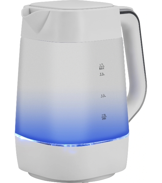 Чайник электрический Vitek VT-WK1058 1.7л. 2200Вт белый корпус: стекло/пластик