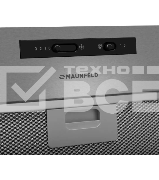 Вытяжка полновстраиваемая Maunfeld Crosby Light 5028, нержавеющая сталь, 50 см, 850 куб. м/ч, 55 дБ