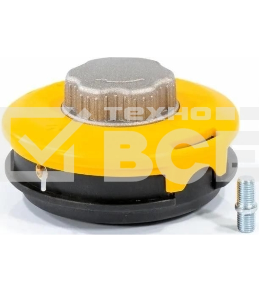 Катушка Denzel 96322 тримм. полуавтомат. легкая заправка лески гайка m10x1.25 винт m10-m10 алюм.кн