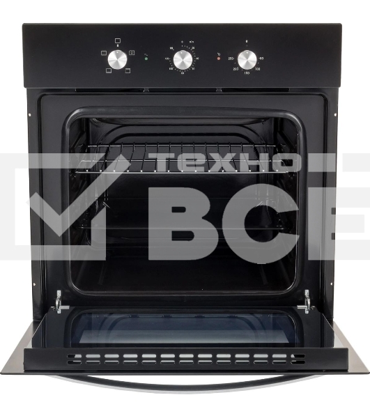 Духовой шкаф электрический Hyundai HEO 6630 BG черный, встраиваемый