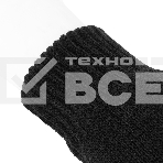 Перчатки трикотажные Сибртех, акрил, двойные, черный, двойная манжета, фото4
