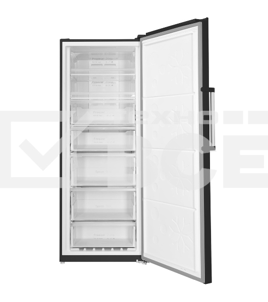 Морозильная камера Maunfeld MFFR185SB, черный, 380л, 7 ящиков
