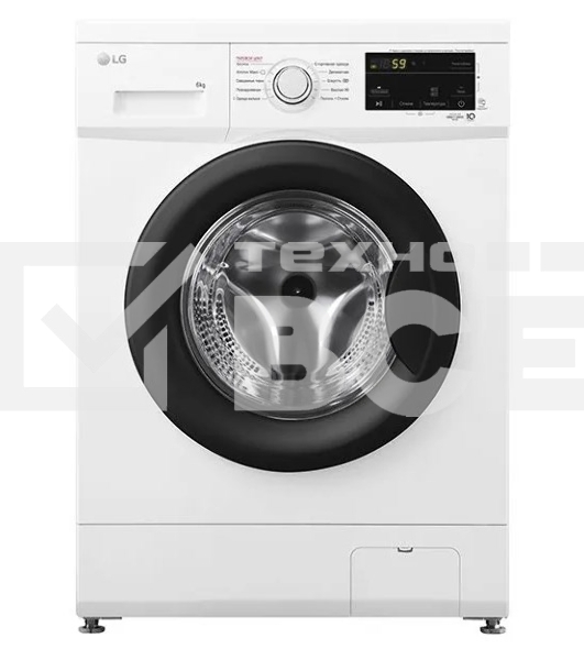 Стиральная машина LG F2J3NS8W белый, загрузка фронтальная 6 кг, 1200 об/мин., класс: А
