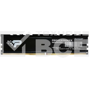 Оперативная память Patriot Signature Premium, DDR5, 16GB (1x16 GB), 4800 MHz, CL40, радиатор, черный