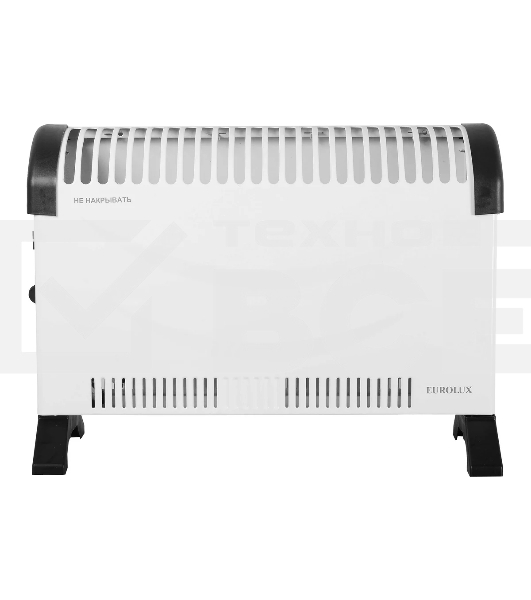 Конвектор Eurolux ОК-EU-2000C белый, 2000 Вт, 25 м2, термостат