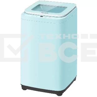 Стиральная машина Willmark WMA-451GH (автомат,3,5кг,10прог.,нагр.воды,верт.загр.,стекл.крыш,бирюз.)