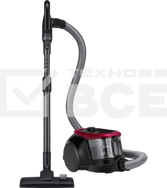 Пылесос Samsung SC18M21C0VR красный, 380/1800 Вт, уборка сухая, пылесборник контейнер 1.5 л