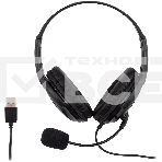 Наушники с микрофоном Oklick HS-M400 черный 1.8м накладные оголовье, фото2