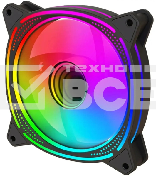 Вентилятор для корпуса Bloody BD-CF120ARGB6 ARGB черный, 120 мм, 1600 об/мин, 26 дБ, 4 pin