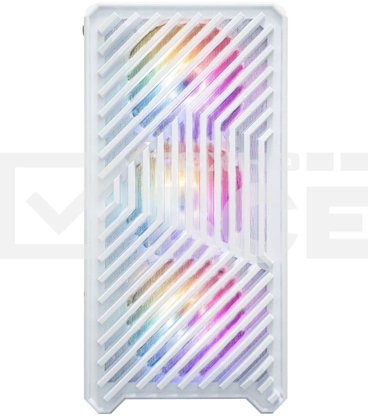 Компьютерный корпус 1STPLAYER TRILOBITE T5 ARGB белый / mATX / 4x120мм ARGB fans / T5-WH-4F7-W