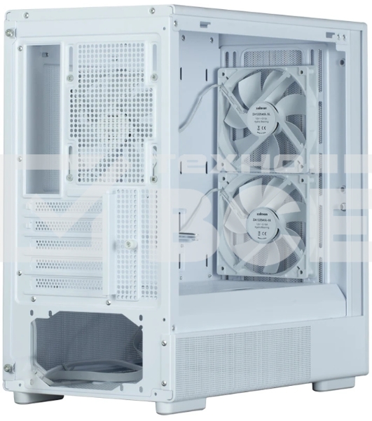 Компьютерный корпус Zalman P10 NAMU, MATX, белый, WINDOW, FRONT COVER WALNUT, 2x3.5