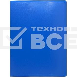 Папка с металлическим пружинным скоросшивателем Silwerhof Eco A4, пластик, 0.5мм, синий