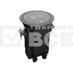 Лючок врезной в стол Wize Pro WRTS-RRSX-B моторизованная крышка с беспроводной QI зарядкой, розетка 220В -1 шт, 4 отверстия keystone для модулей WRTS-RR, черный, фото3