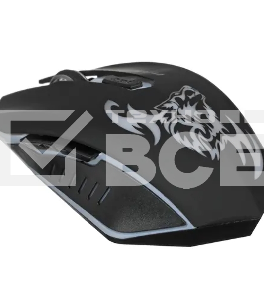 Мышь беспроводная Nakatomi MROG-15U черный, 1600 dpi, радиоканал, USB, кнопки - 6