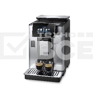Кофемашина автоматическая DeLonghi ECAM610.74.MB черный/серебристый, исп. кофе - зерновой/молотый, 2.2 л, 1450 Вт, 19 Бар.