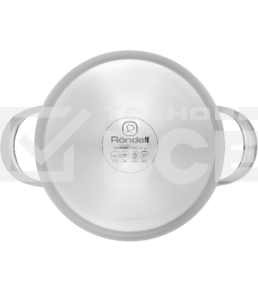 Кастрюля Rondell Admiring RDS-747 5.3 л. d=22 см (с крышкой) стальной