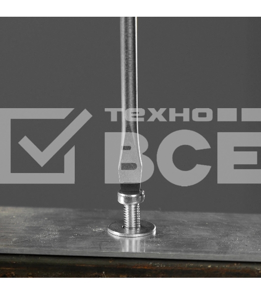 Отвертка Denzel SL5x100 мм, S2, 3к рукоятка