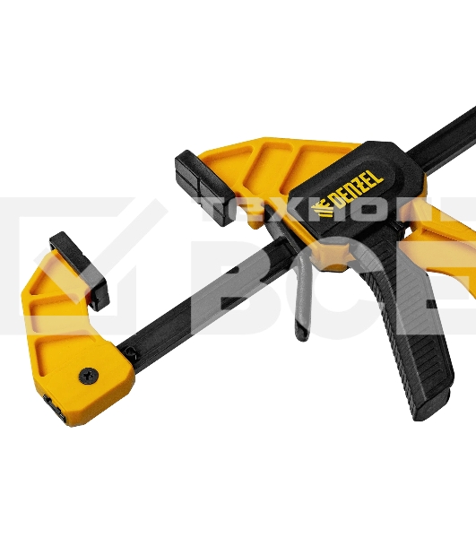 Струбцина Denzel F-образная, быстрозажимная, 150 х 55 мм, усиленный нейлоновый корпус