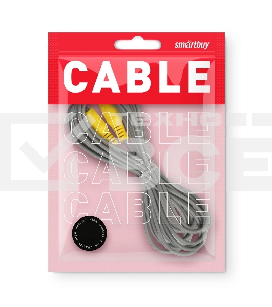 Кабель соединительный Smartbuy 1xRCA (M) - 1xRCA (M), 5,0 m, в пакете (KA-115-150)
