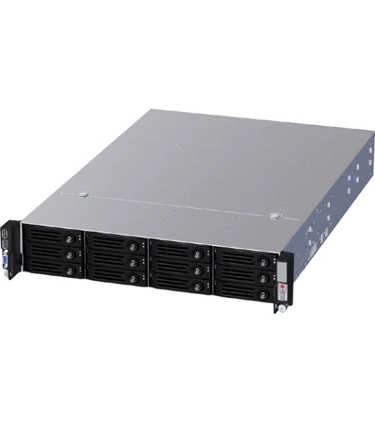 Серверный корпус Ablecom CS-R26-16P 2U chassis 12 swap trays & 12G BP, with 800WCRPS(1+1), 533мм depth with AC R53 Slide Rail