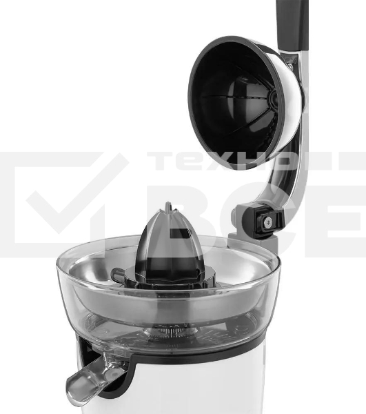 Соковыжималка цитрусовая Kitfort КТ-1168 100Вт рез.сок.:250мл. белый/черный