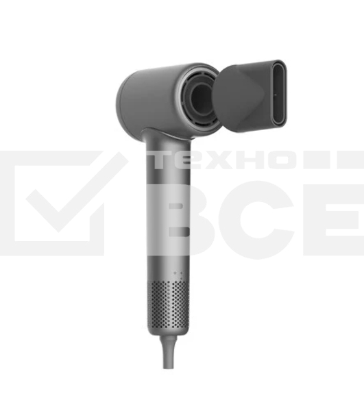 Фен Deerma DEM-CF51W темно-серый, 1400 Вт, компактный, ионизация