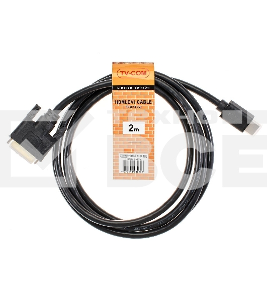 Кабель HDMI to DVI-D (19M -25M) 2м, TV-COM <LCG135E-2M>