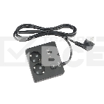 Бытовой удлинитель PowerCube, 2р с/з вык.,3USB, 3500 Вт, 16А, 1.9 м, 3*1,0 (черный) квадрат PC-1B-2M, фото4