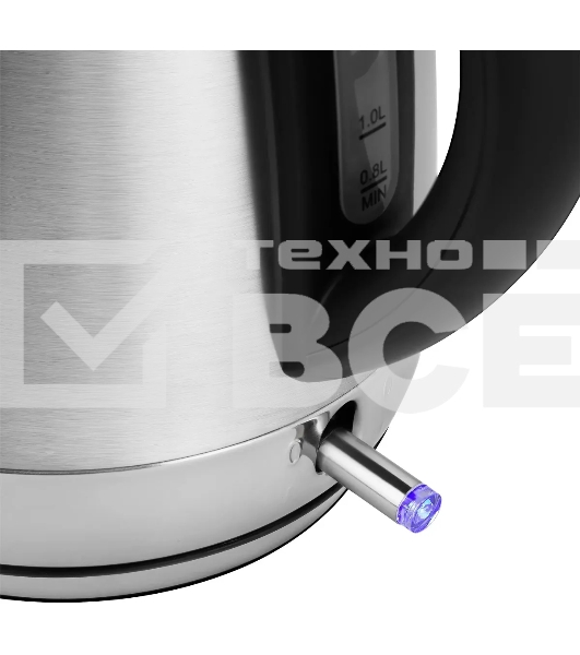 Чайник электрический Red Solution RK-M1721 1.7л. 2200Вт серебристый корпус: металл