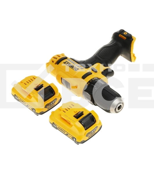 Дрель-шуруповерт DeWalt DCD710D2-QW, Аккумуляторная, 10.8В, 2 АКБ, Кейс
