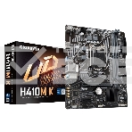 Материнская плата Gigabyte H410M K 2.0, LGA 1200, Intel Q470, 2xDDR4, 2xSATA, 1xM.2, 1xPCIe 3.0 x16, 1xPCIe x1, 1xHDMI, 1x 1Gb LAN, 2xUSB-A 3.2 Gen 1, 4xUSB-A 2.0, 3x3.5 мм, 7.1, mATX, фото5