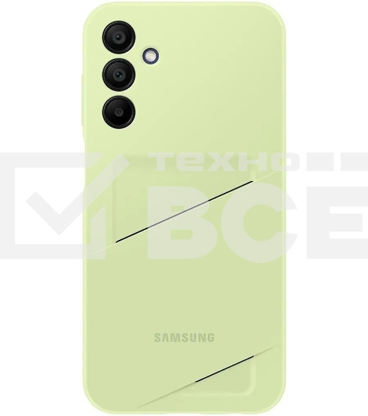 Чехол (клип-кейс) Samsung для Samsung Galaxy A15 Card Slot Case A15 лайм (EF-OA156TMEGRU)