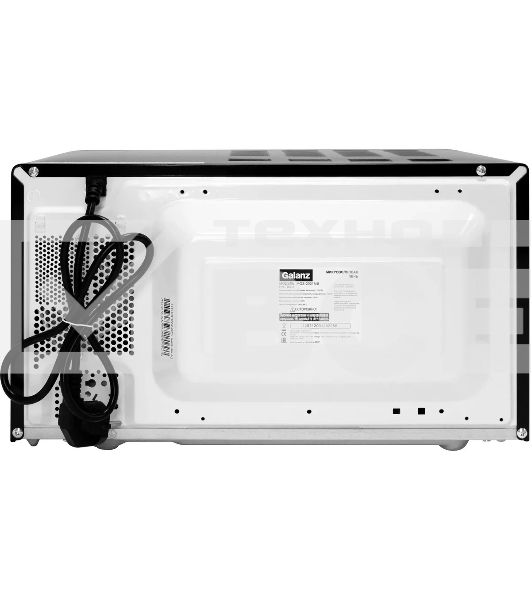 Микроволновая печь Galanz MOS-2001MB черный, 20 л, 700 Вт, переключатели - поворотный механизм
