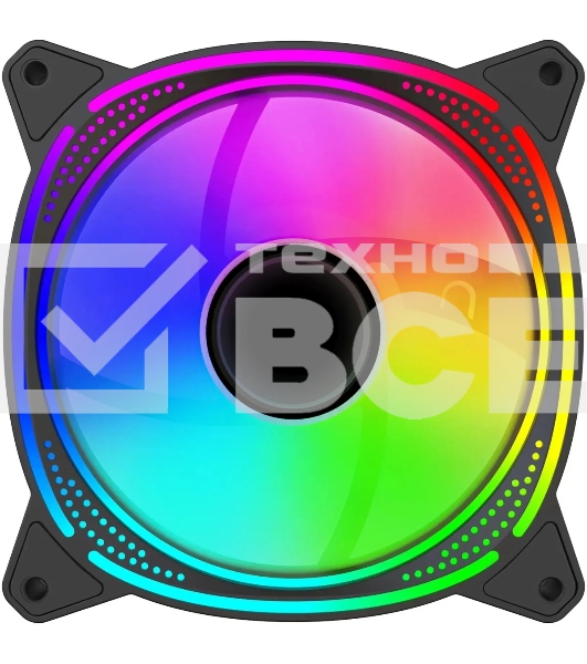 Вентилятор для корпуса Bloody BD-CF120ARGB6 ARGB черный, 120 мм, 1600 об/мин, 26 дБ, 4 pin