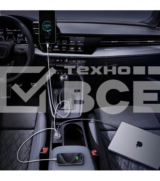 Автомобильное зарядное устройство Aukey Pathfinder 100W серый ACC-CC-P3